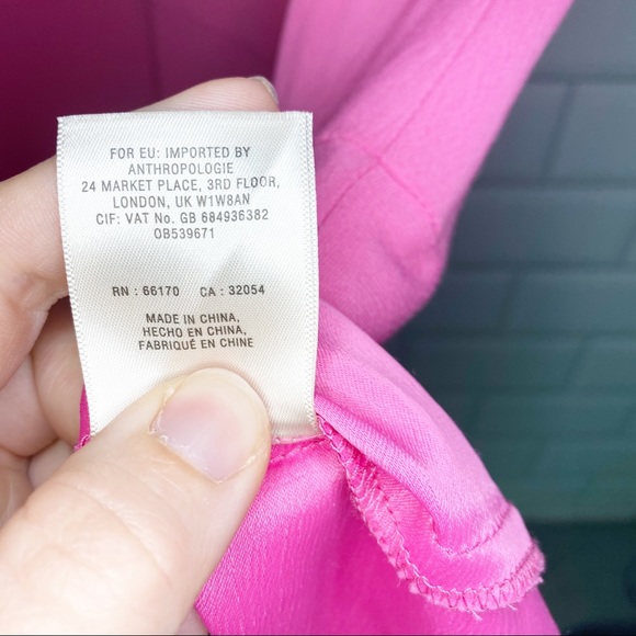 Anthro HD in Paris Bell Sleeve Shift Dress Pink 0 - Picture 10 of 13